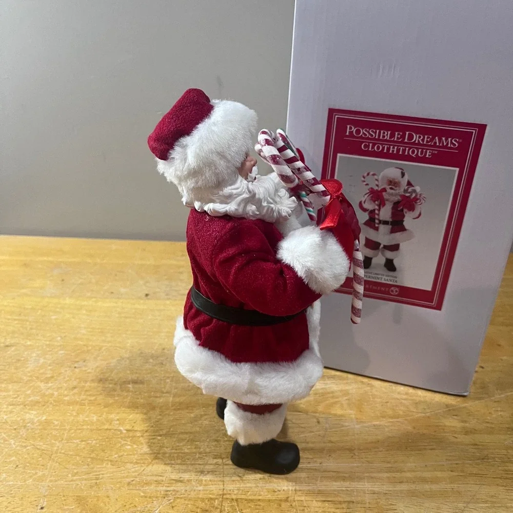 Possible Dreams Clothtique Peppermint Santa Dept 56 Exclusive Limited Edition